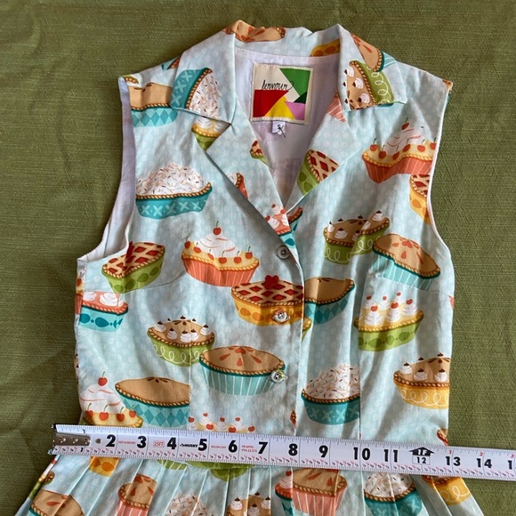 RARE Fervour Pie Dress ModCloth Size Small Lined - Picture 13 of 16